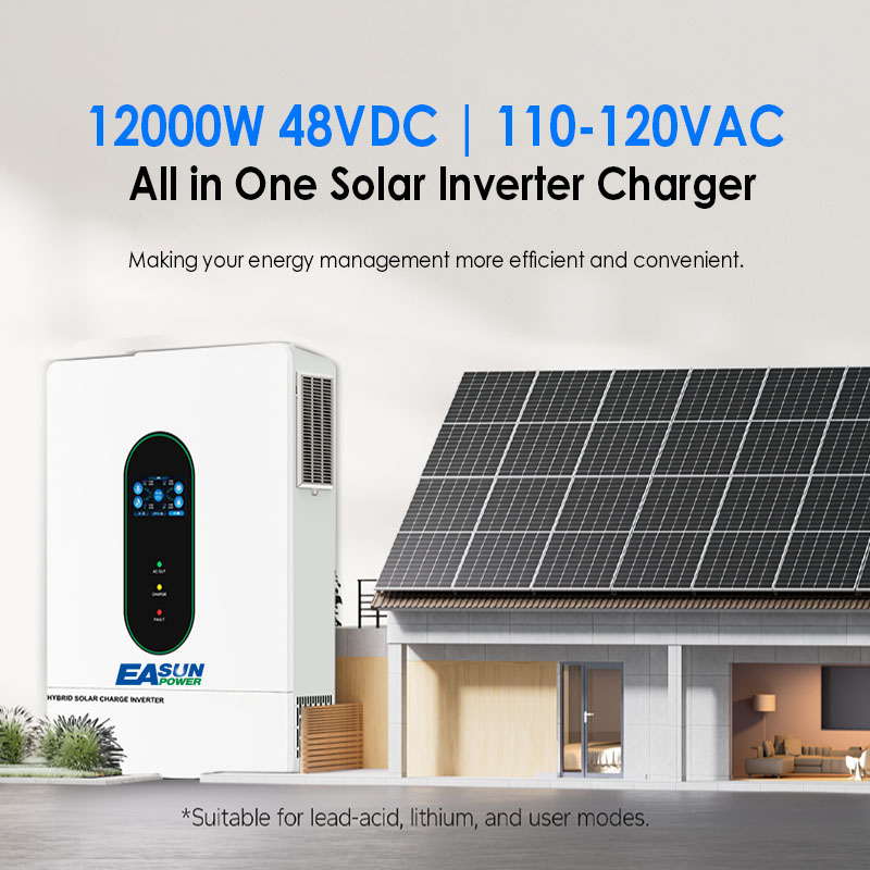 EASUN US 12KW 12000W محول طاقة - مراجعة Drone Solar Charger وسعره