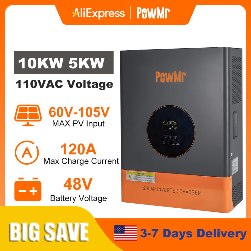 محول طاقة PowMr بقدرة 10 كيلو  - مراجعة Drone Solar Charger وسعره